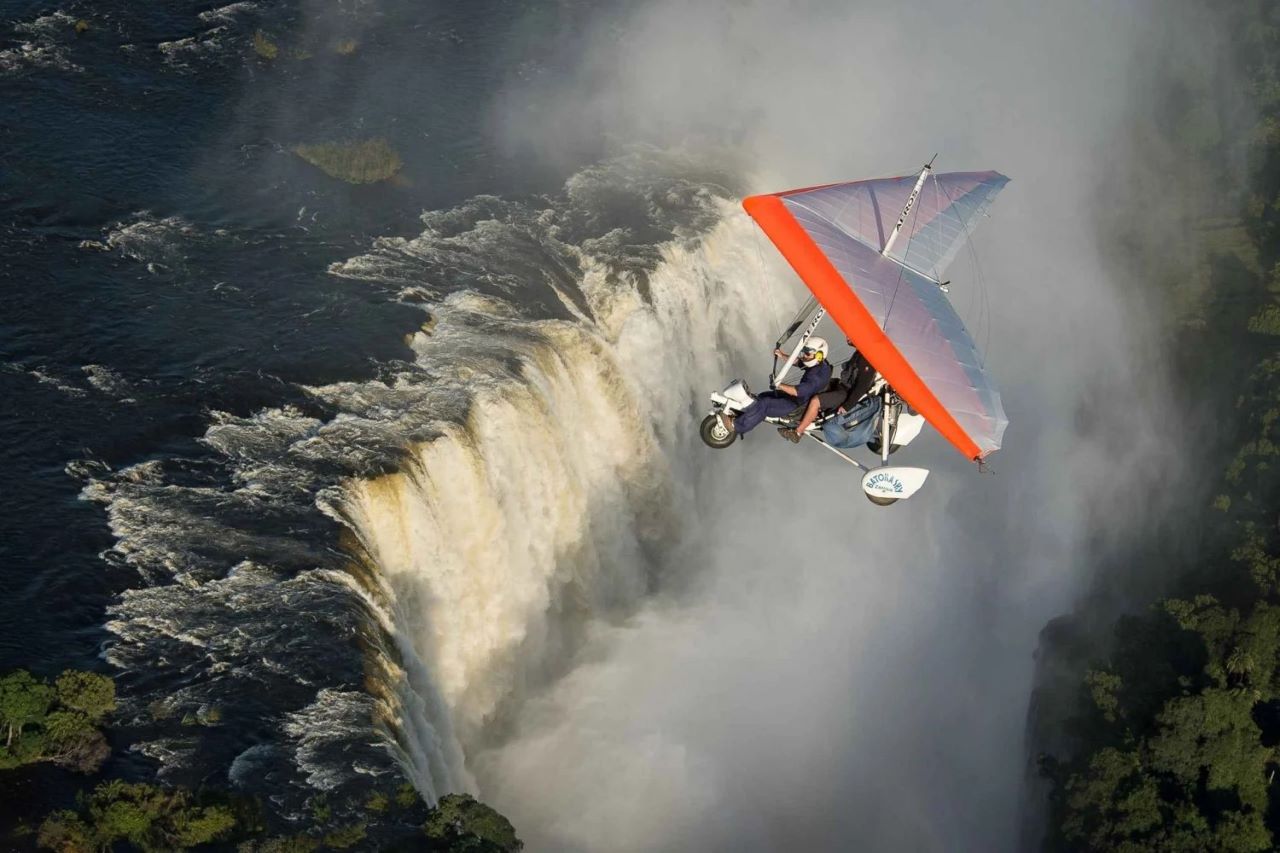 Microlight Flight over the Falls